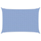 Sonnensegel Blau und Weiß 3 x 4,5 m HDPE