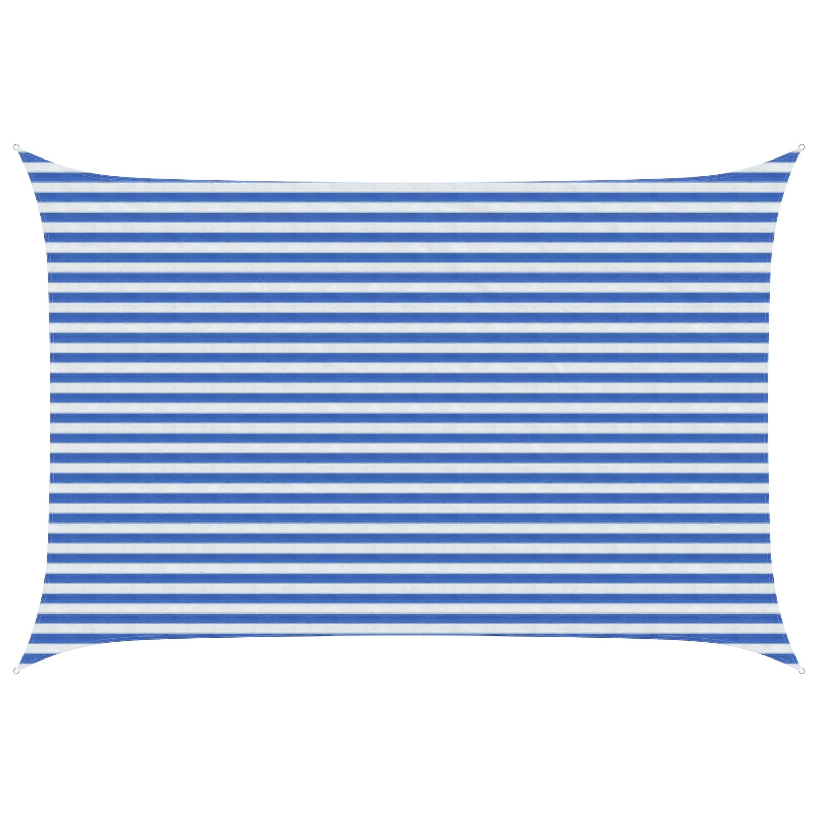 Sonnensegel Blau und Weiß 3 x 5 m HDPE