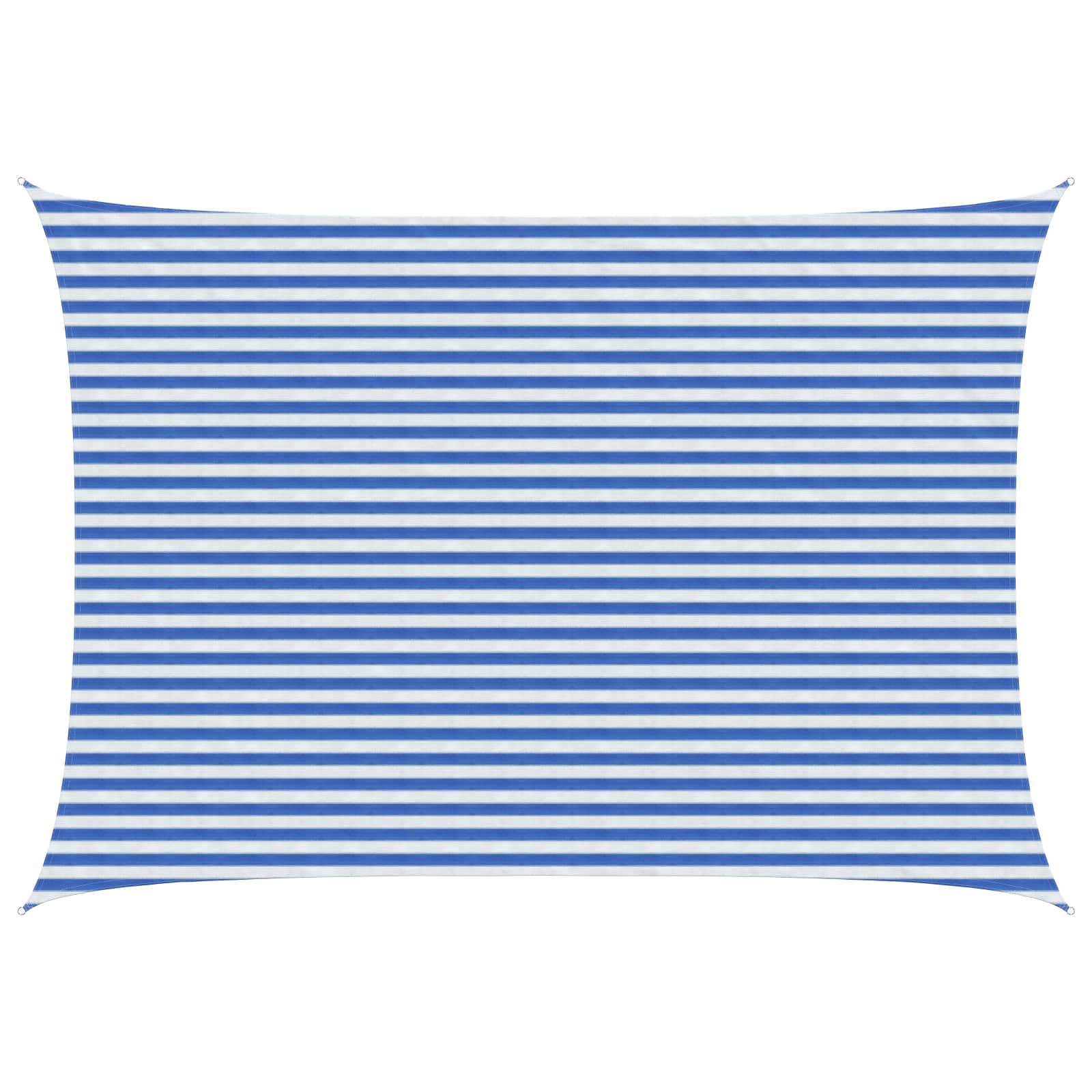 Sonnensegel Blau und Weiß 3,5 x 4,5 m HDPE