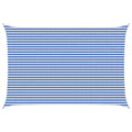 Sonnensegel Blau und Weiß 4 x 7 m HDPE