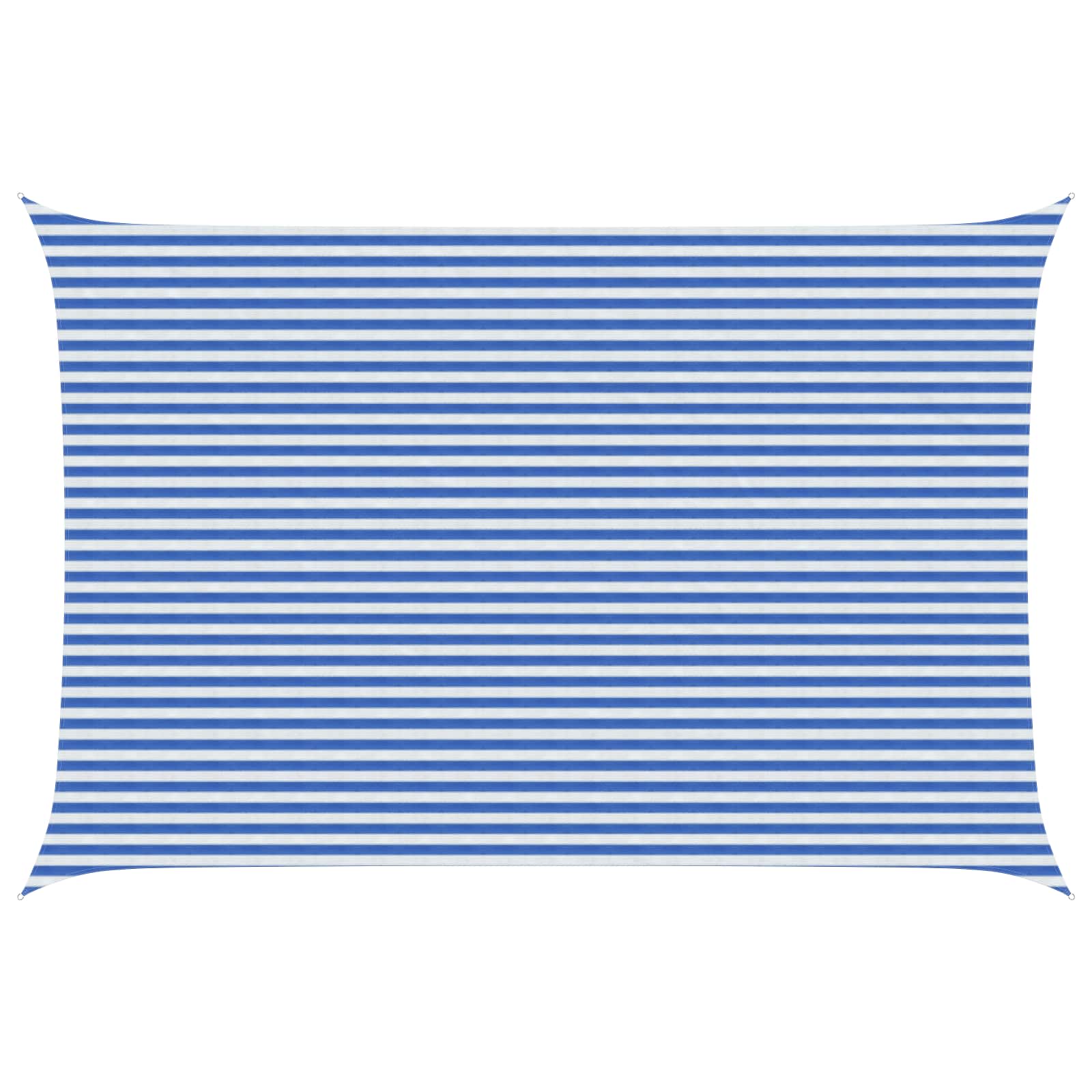 Sonnensegel Blau und Weiß 4 x 7 m HDPE