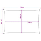 Sonnensegel Blau und Weiß 4 x 7 m HDPE