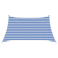 Sonnensegel Blau und Weiß 3 / 4 x 2 m HDPE