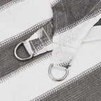 Sonnensegel Hellgrau und Weiß 4 x 6 m HDPE