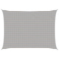 Sonnensegel Hellgrau und Weiß 5 x 6 m HDPE