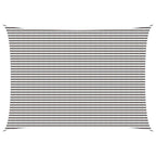 Sonnensegel Hellgrau und Weiß 5 x 6 m HDPE