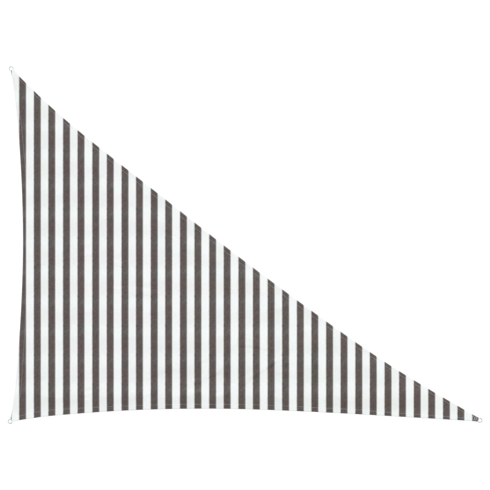 Sonnensegel Hellgrau und Weiß 3 x 4 x 5 m HDPE
