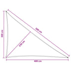 Sonnensegel Hellgrau und Weiß 3 x 4 x 5 m HDPE
