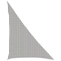 Sonnensegel Hellgrau und Weiß 4 x 5 x 6,8 m HDPE