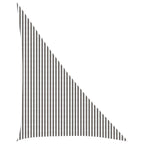 Sonnensegel Hellgrau und Weiß 4 x 5 x 6,8 m HDPE