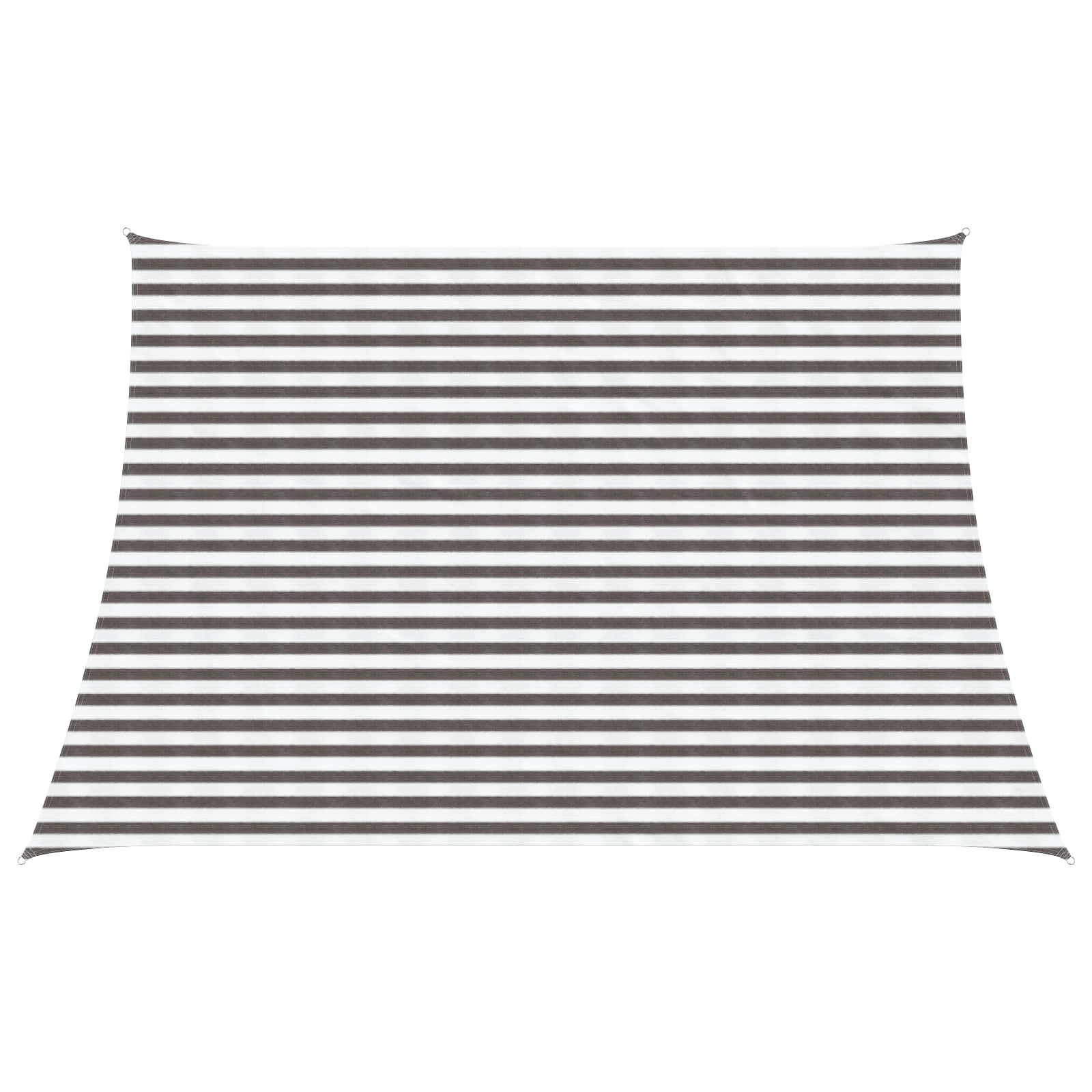Sonnensegel Hellgrau und Weiß 3 / 4 x 3 m HDPE