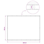 Balkon Sichtschutz 150 x 200 cm Stoff mit PU-Beschichtung
