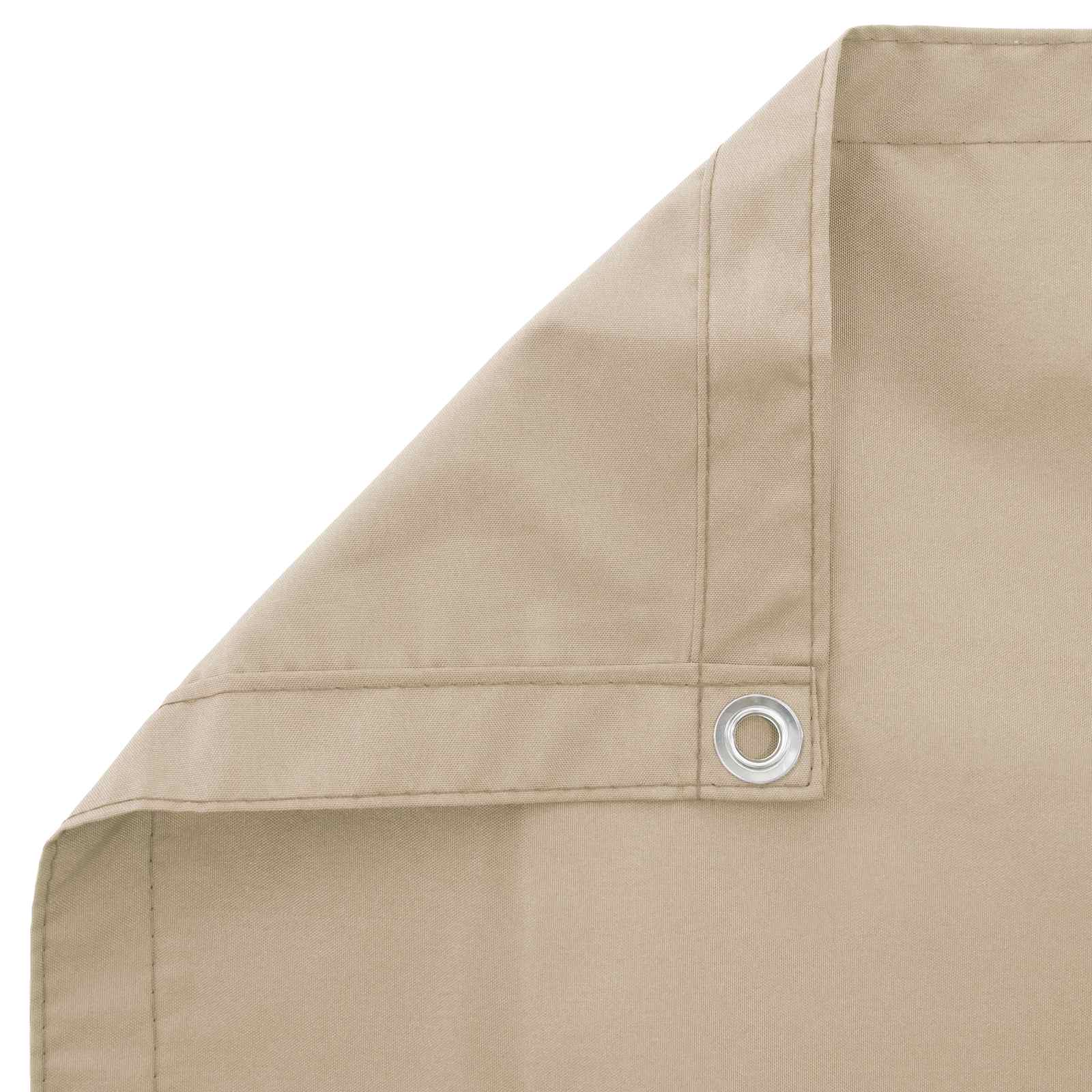 Balkon Sichtschutz 150 x 700 cm Stoff mit PU-Beschichtung Beige