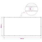 Balkon Sichtschutz 200 x 400 cm Stoff mit PU-Beschichtung Beige
