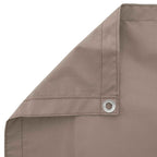 Balkon Sichtschutz 180 x 500 cm Stoff mit PU-Beschichtung Taupe