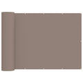 Balkon Sichtschutz 180 x 800 cm Stoff mit PU-Beschichtung Taupe