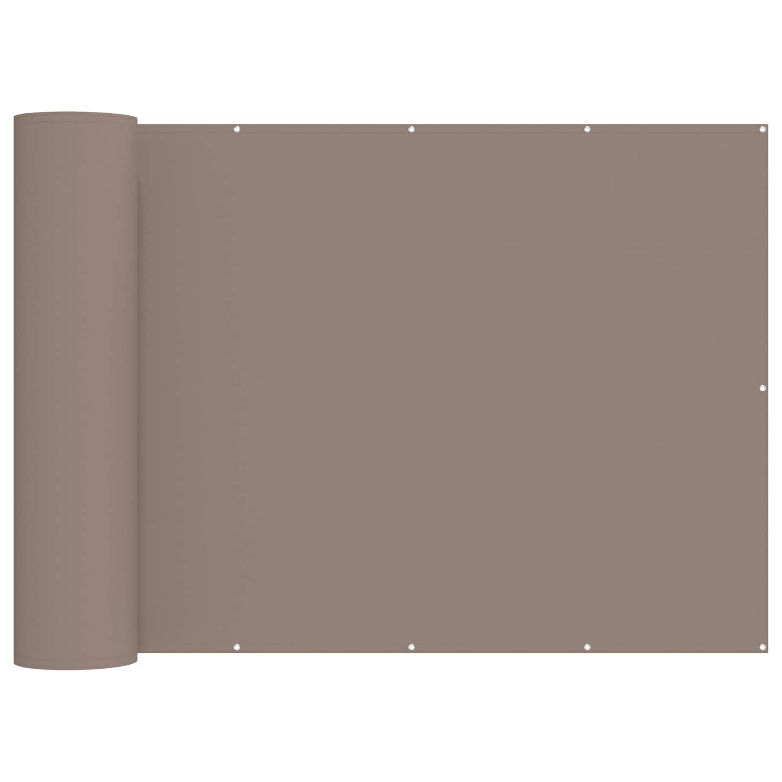 Balkon Sichtschutz 200 x 700 cm Stoff mit PU-Beschichtung Taupe