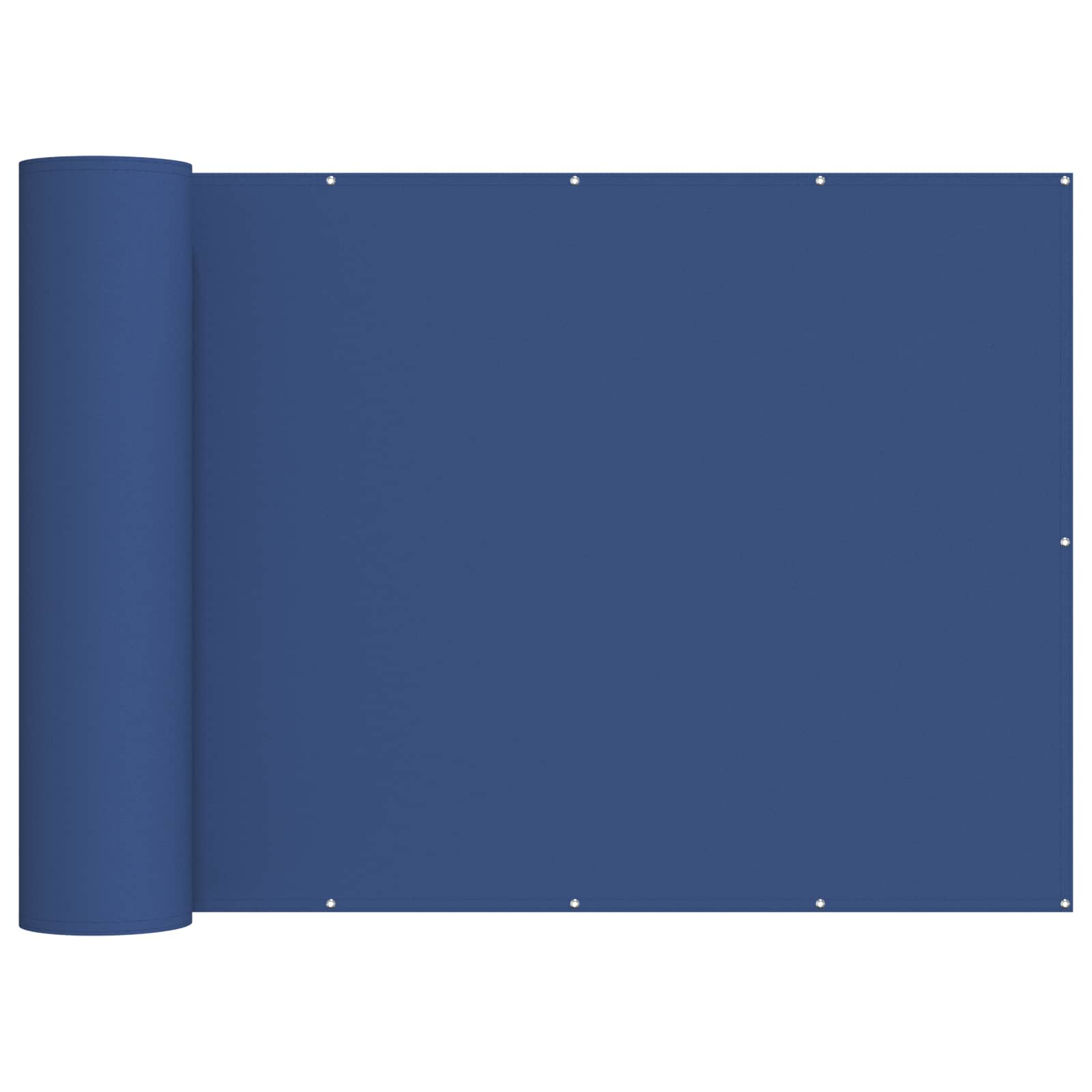 Balkon Sichtschutz 180 x 800 cm Stoff mit PU-Beschichtung Blau