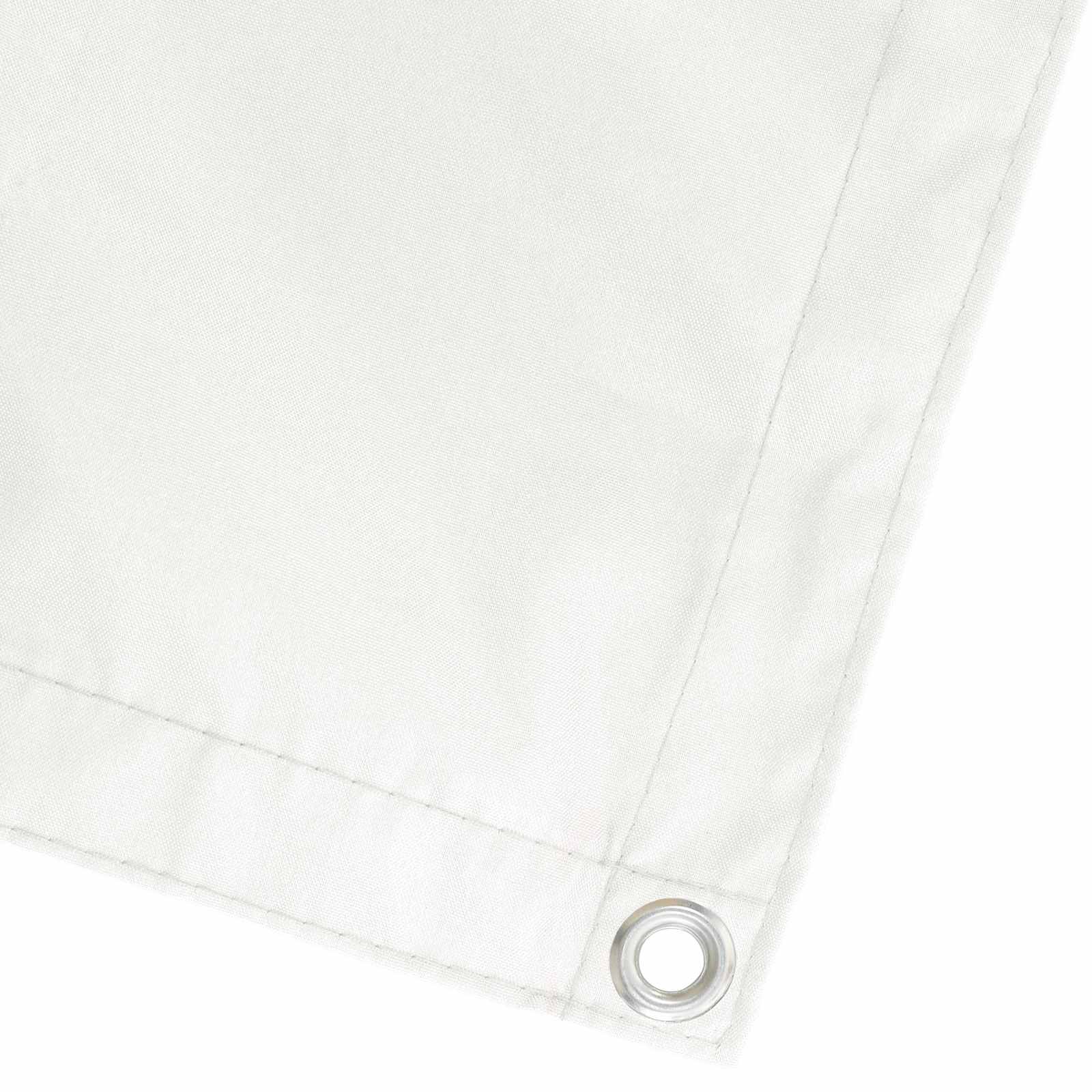 Balkon Sichtschutz 1,2 x 15 m Stoff mit PU-Beschichtung Weiß