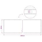 Balkon Sichtschutz 1,8 x 25 m Stoff mit PU-Beschichtung