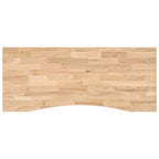 Schreibtisch Weiß und Natur 120 x 60 cm Massivholz Eiche