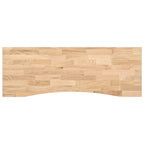 Schreibtisch Schwarz und Natur 140 x 60 cm Massivholz Eiche