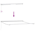 Einziehbare Markise Sand 3,5 x 2 m 100% Polyester und Aluminium