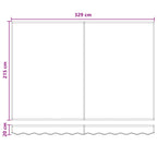 Einziehbare Markise Taupe 3,5 x 2 m