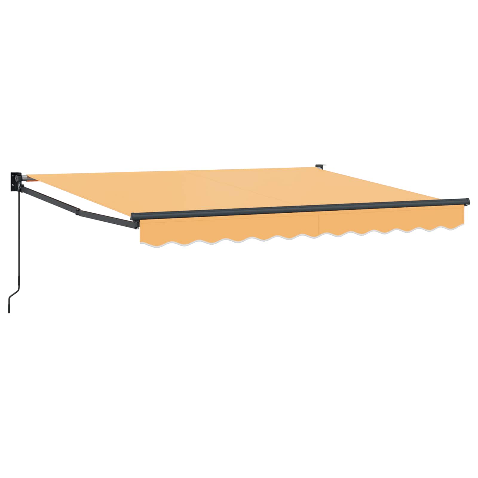 Einziehbare Markise Sand 4 x 2 m 100% Polyester und Aluminium