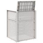 Garten Esszimmerstühle 2 pcs Weiß PP