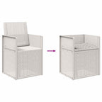 Garten Esszimmerstühle 2 pcs Weiß PP
