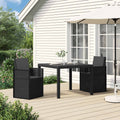 Garten Esszimmerstühle 2 pcs Anthrazit PP