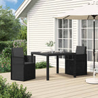 Garten Esszimmerstühle 2 pcs Anthrazit PP