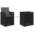 Garten Esszimmerstühle 2 pcs Anthrazit PP