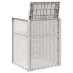 Garten Esszimmerstühle 2 pcs Weiß und Hellgrau PP