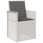 Garten Esszimmerstühle 2 pcs Weiß und Anthrazit PP