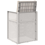 Garten Esszimmerstühle 2 pcs Weiß und Taupe PP