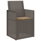 Garten Esszimmerstühle 2 pcs Hellgrau und Taupe PP