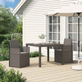 Garten Esszimmerstühle 2 pcs Hellgrau PP
