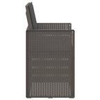 Garten Esszimmerstühle 2 pcs Hellgrau und Anthrazit PP