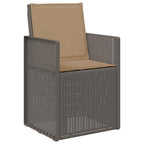 Garten Esszimmerstühle 2 pcs Hellgrau und Taupe PP