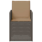 Garten Esszimmerstühle 2 pcs Hellgrau und Taupe PP
