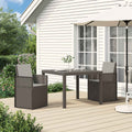 Garten Esszimmerstühle 2 pcs Hellgrau PP