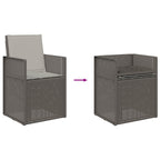 Garten Esszimmerstühle 2 pcs Hellgrau PP