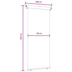 Balkon Seitenmarkise 100% Polyester Eisen Stahl