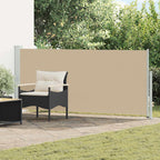 Ausziehbares Seitenmarkise Beige 500 x 117 cm Polyester
