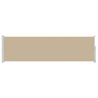 Ausziehbares Seitenmarkise Beige 500 x 117 cm Polyester