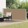 Ausziehbares Seitenmarkise Taupe 500 x 117 cm Polyester