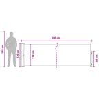 Ausziehbares Seitenmarkise Taupe 500 x 117 cm Polyester