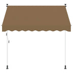 Manuell einziehbare Markise Beige 150 cm